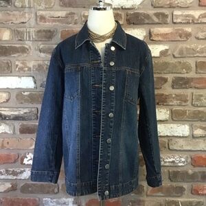 Chicos Vintage Denim Button-Up Jacket
